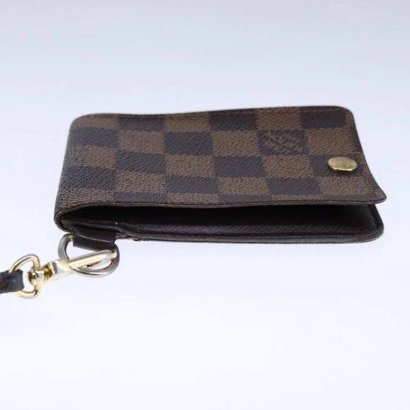 LOUIS VUITTON Damier Ebene Porte Cartes ID Bandouliere Case - Picture 6 of 14